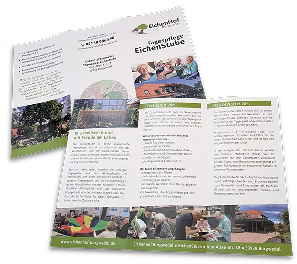Tagespflege EichenStube Burgwedel Flyer